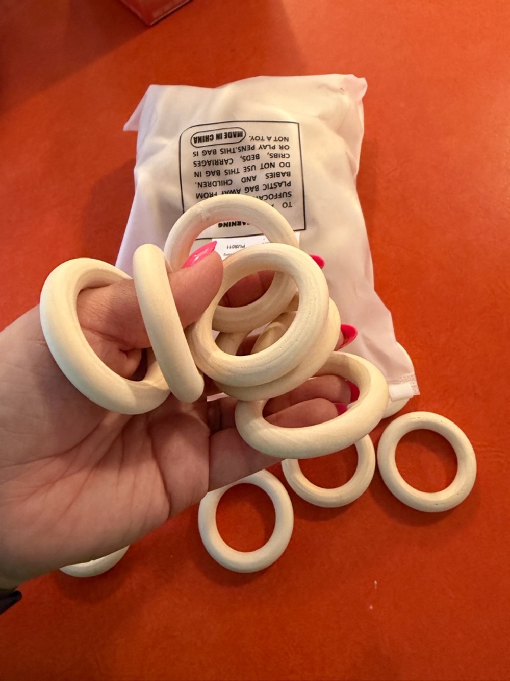 Wooden Craft Rings - Picture 3 of 4